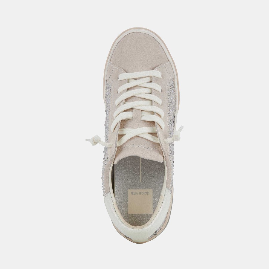 Tennis DOLCE VITA | Zina Crystal Suede Ivory Sneakers