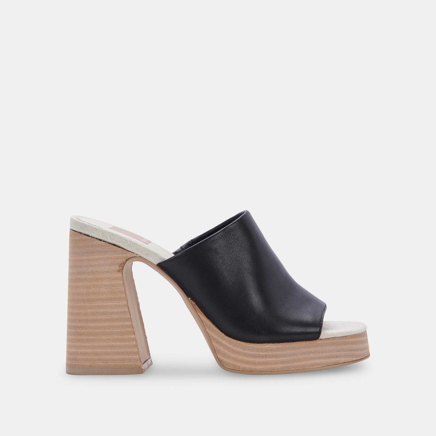 Jump DOLCE VITA | Lukas Black Leather Heels